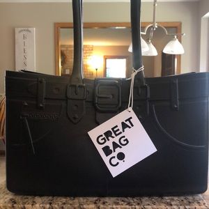 Great Bag Co black bag by Robert Verdi NWT